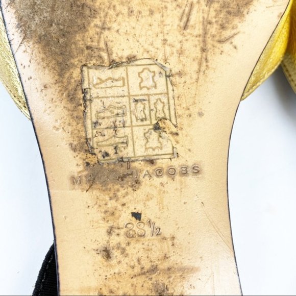 SOLD Marc Jacobs Joline Mule Clog Flat  Gold - Picture 7 of 7